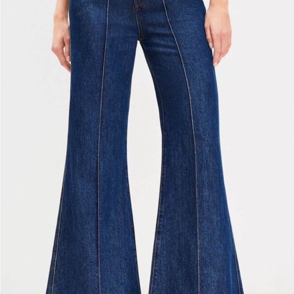 LOFT Dark Blue Flare Jeans